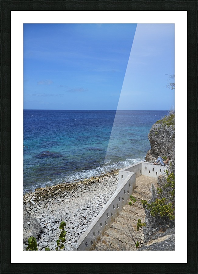 Bonaire Steps Picture Frame print
