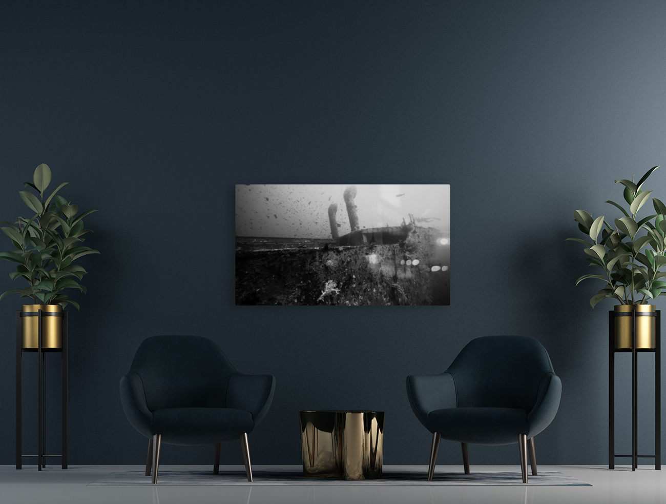 Wreck B&W Reproduction