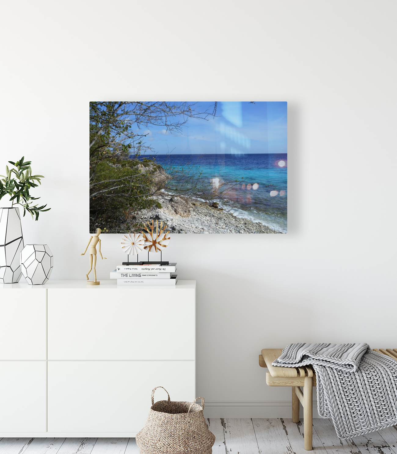 Bonaire Beach Scape Reproduction