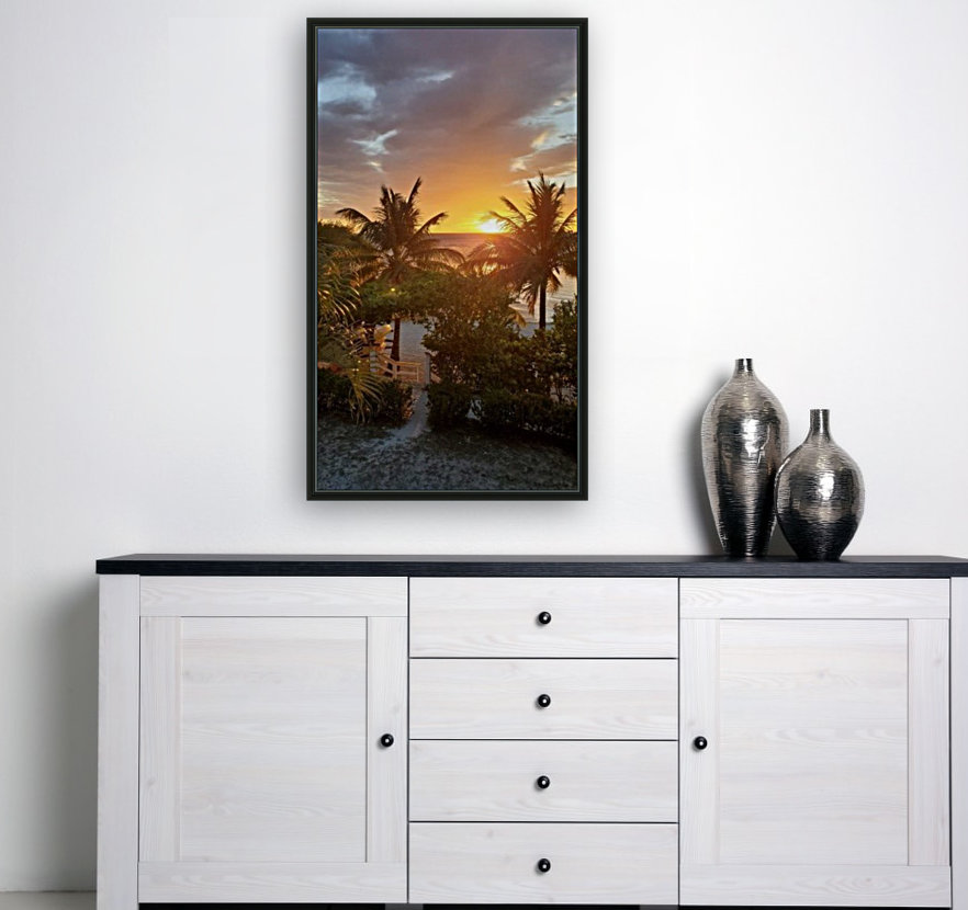 Roatan Sun Set View Reproduction