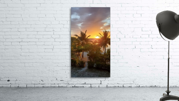 Roatan Sun Set View Wall Preview