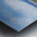 Alaskan Mountain Range with Clouds  Metal print