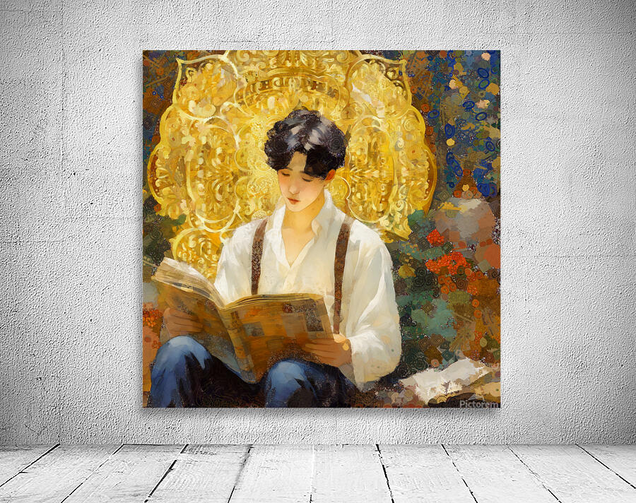The Quiet Rebellion - Book Lover Boy Reading Wall Preview