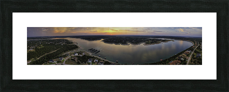 Sunset pano 06.28.22 Picture Frame print