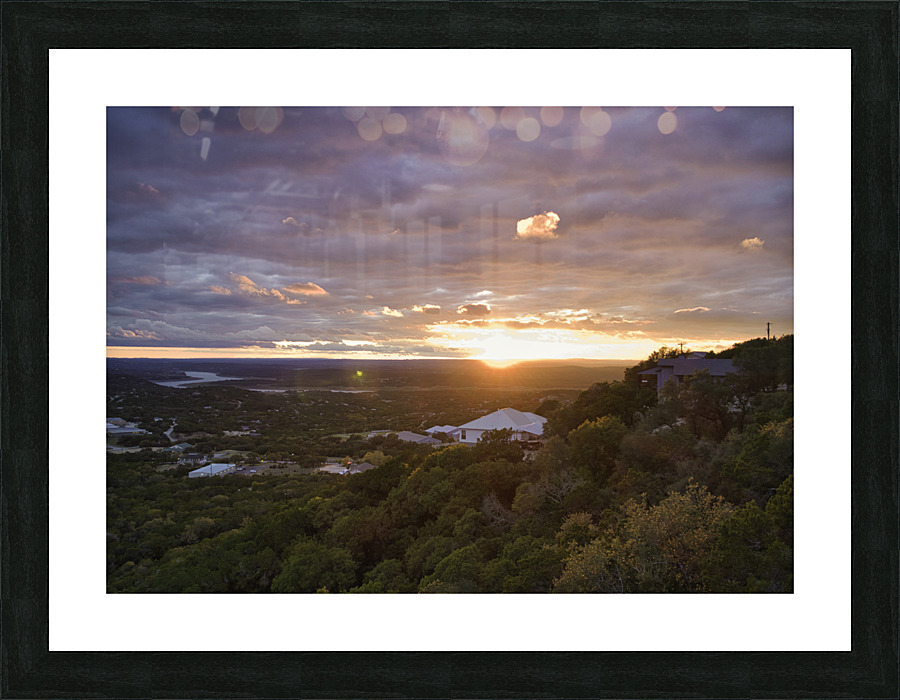 Sunset 16 10.24.22 Picture Frame print