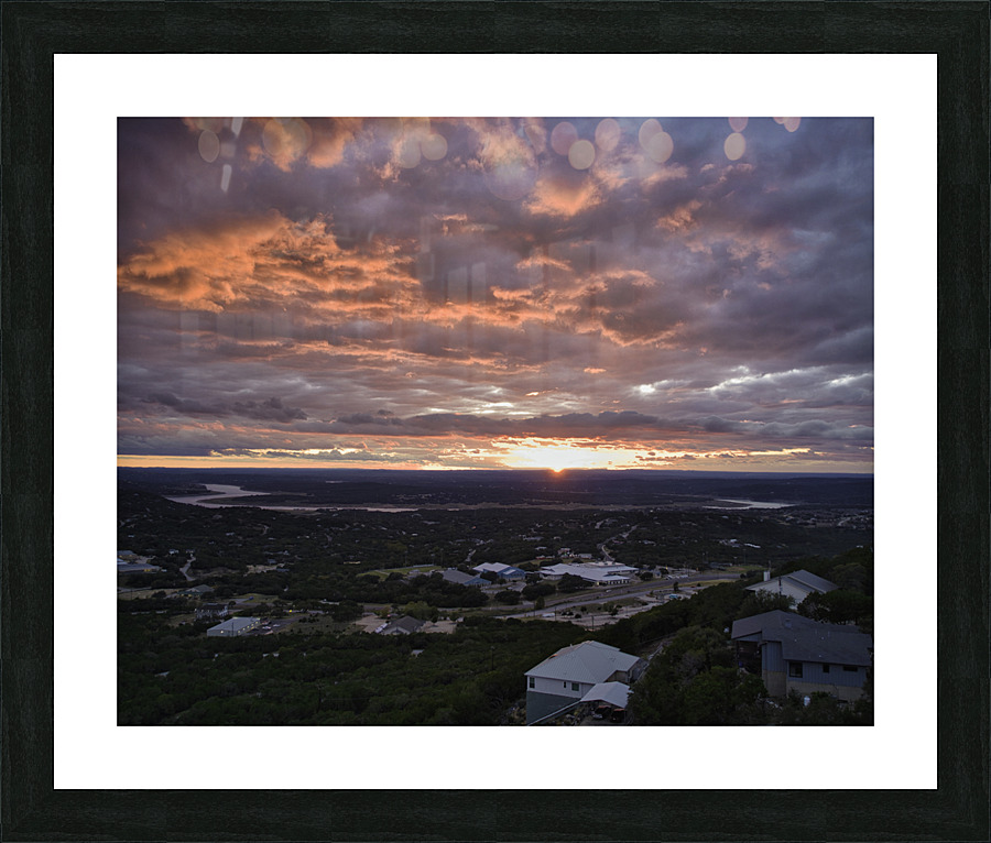 Sunset 7 10.28.22 Picture Frame print