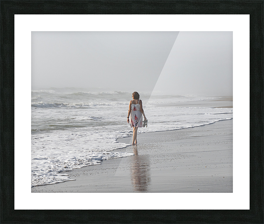 Randi on Beach Picture Frame print