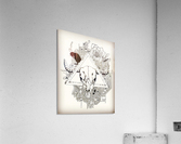 Infested skull - White version Acrylic Print
