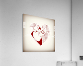 Sharing the same heart Acrylic Print