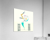 The air dancer - White version Acrylic Print