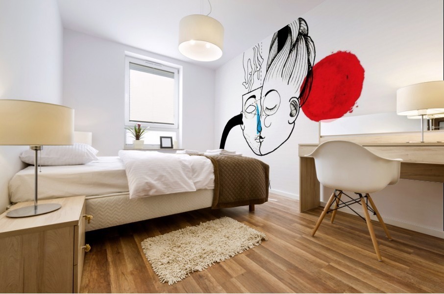 Songbird - White version Mural print