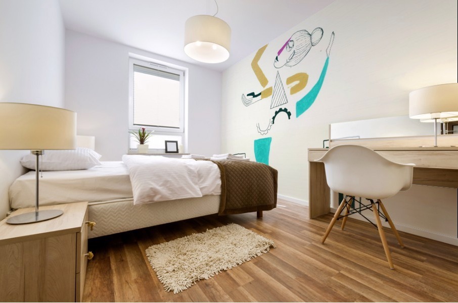The air dancer - White version Mural print