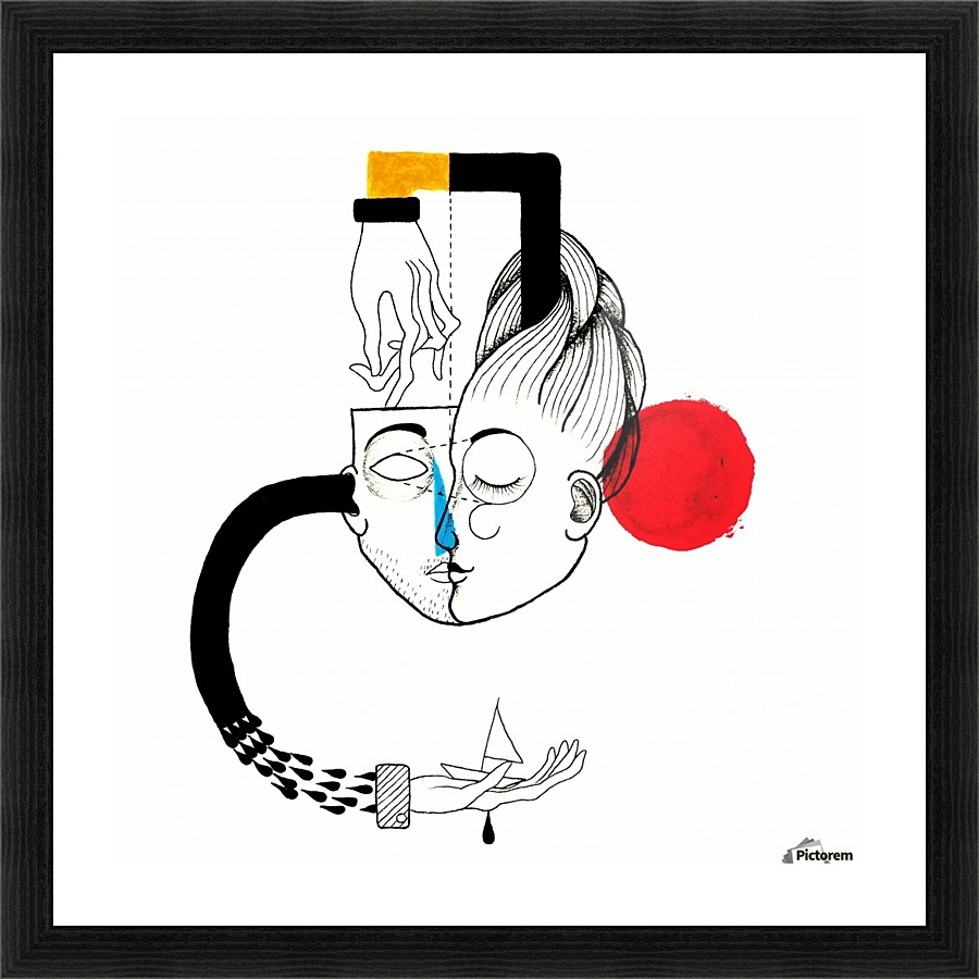 Songbird - White version Picture Frame print