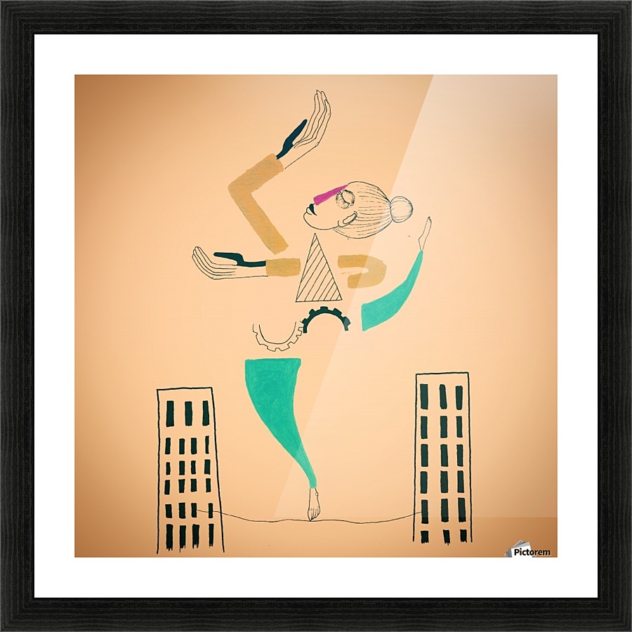 The air dancer Picture Frame print