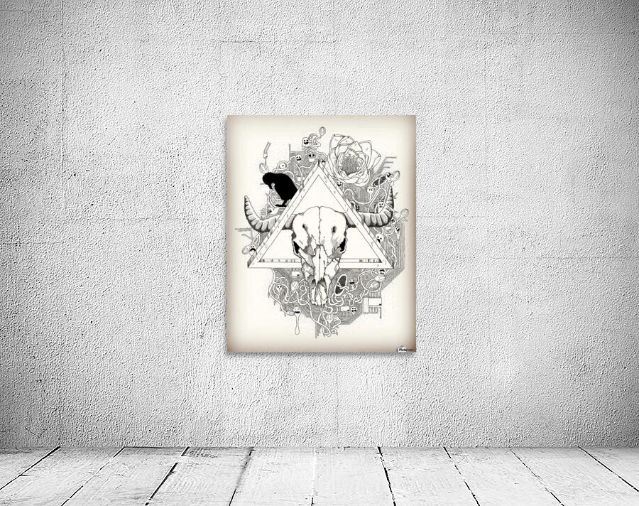 Infested skull - White version Wall Preview