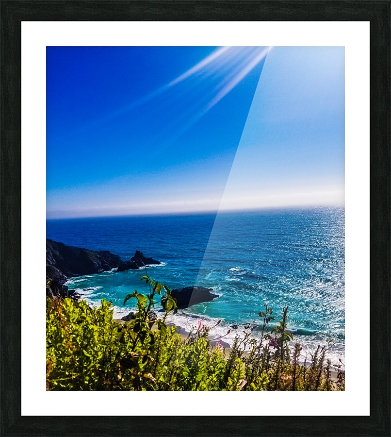 Bright and blue  Picture Frame print