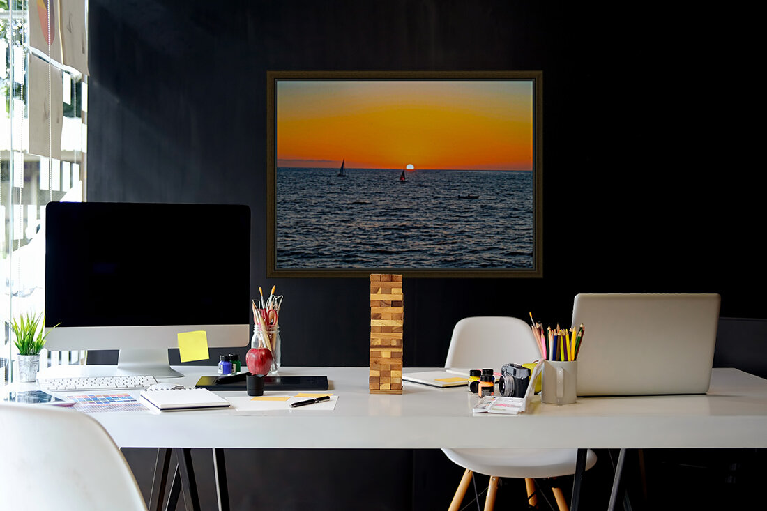 Sunset by the sea Reproduction
