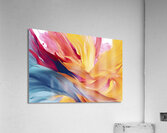 In a mesmerizing display of colors a dynamic wave-shaped spiral Acrylic Print