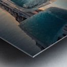 In the arctic there are mineral materials to be exploited unkno Metal print