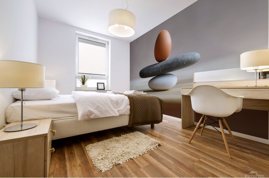 yakynuka Concept about balance and strength egg a Mural print