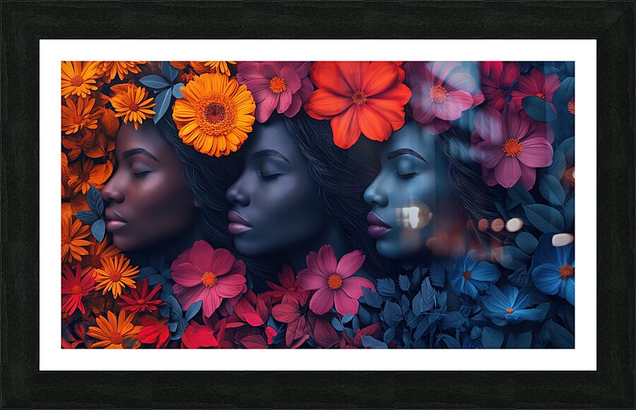 Close-up of a pretty red-haired girl with freckles evocative an Picture Frame print