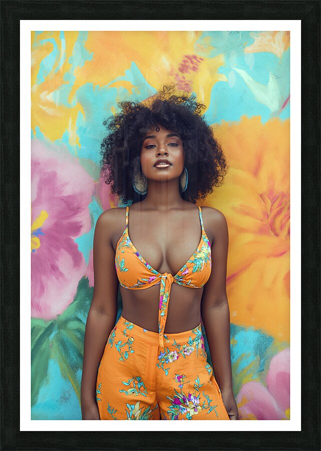 yakynuka colorful  full body photo with face tors 1707786583.6713 Picture Frame print