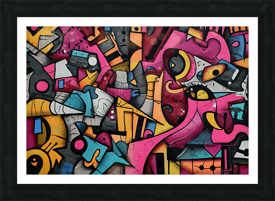 yakynuka  complex funky background 2a139d56 4ba8 Picture Frame print
