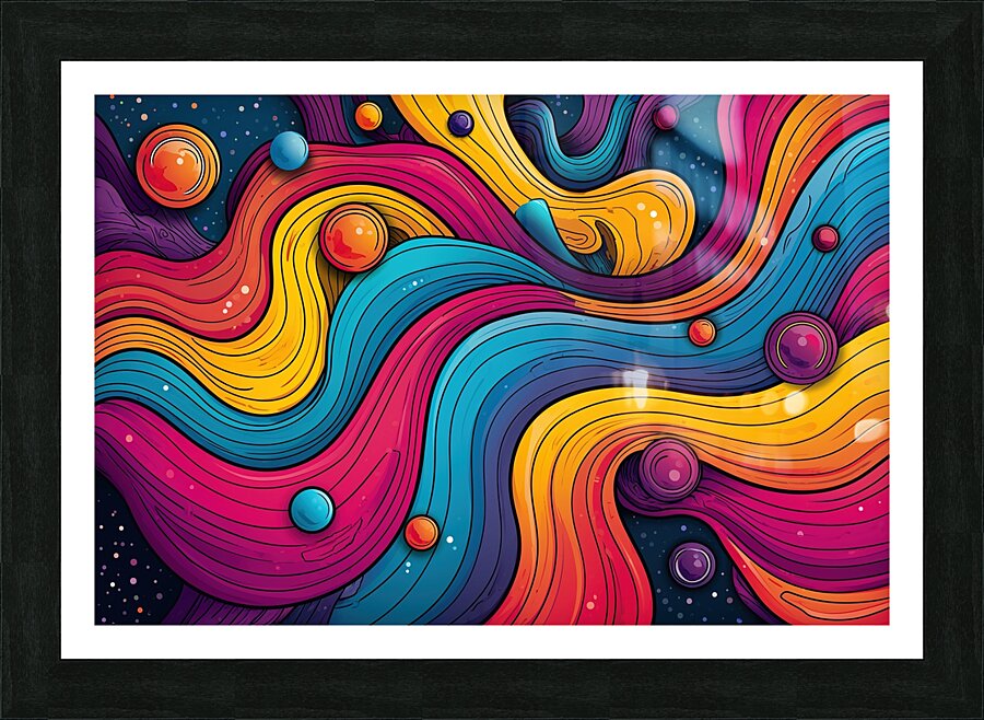 complex funky background  03 Picture Frame print