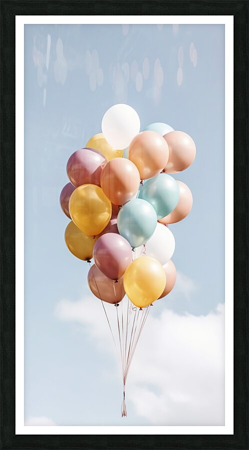 In a mesmerizing display of colors a dynamic wave-shaped spiral Picture Frame print