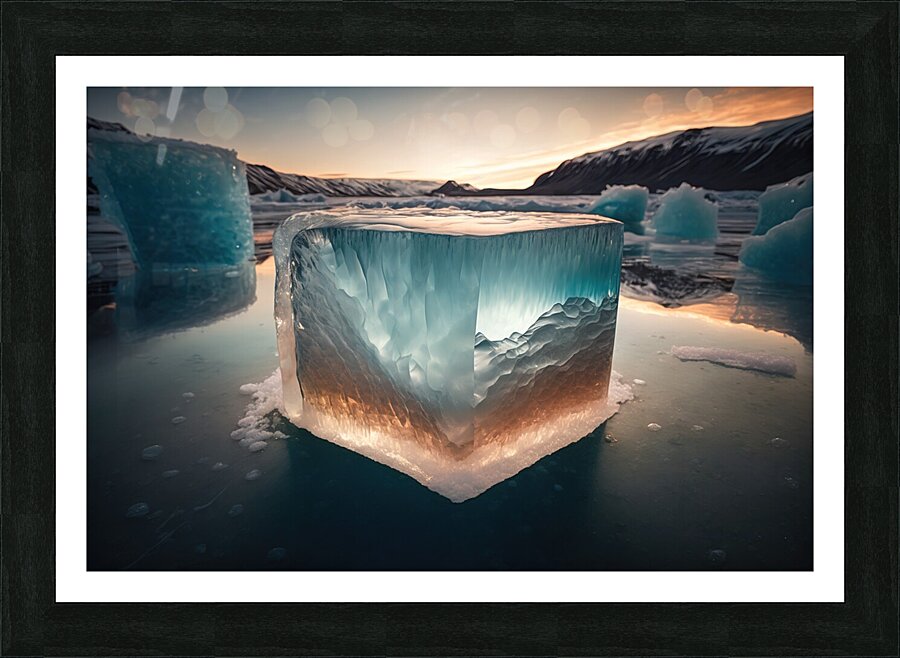 In the arctic there are mineral materials to be exploited unkno Picture Frame print