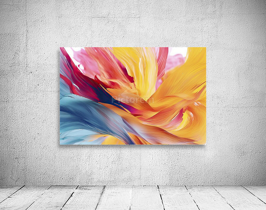 In a mesmerizing display of colors a dynamic wave-shaped spiral Wall Preview