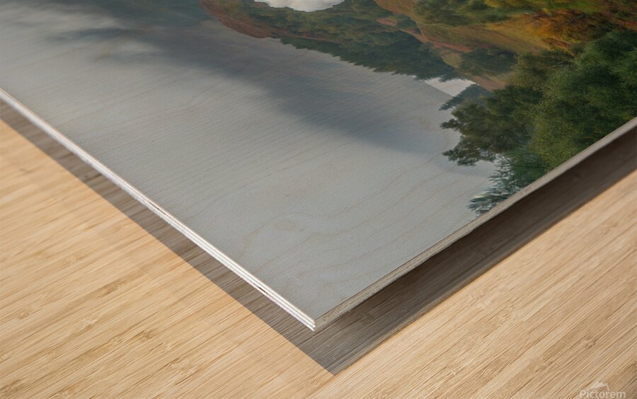 yakynuka Jacobite Express steam train crossing th Wood print