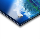 mountains with snow trees Acrylic print