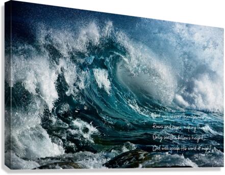 God Will Answer Thru the Sea Canvas Print