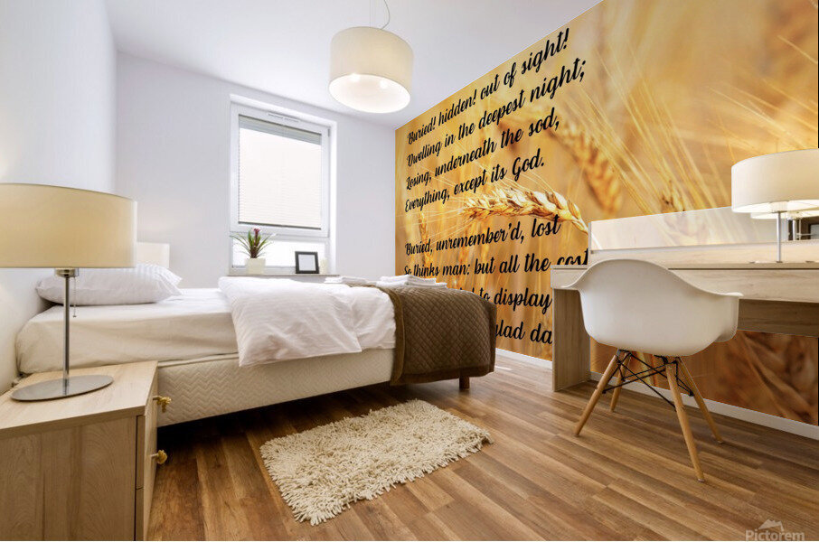 Buried for Feeding Mural print