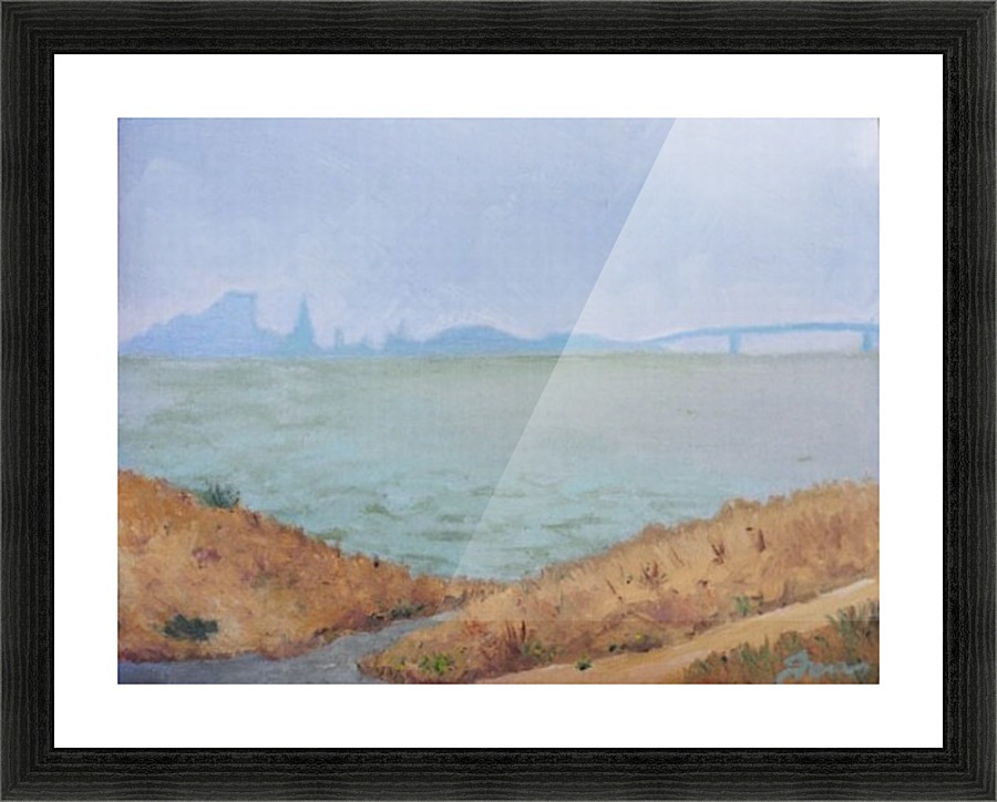 across the bay Picture Frame print