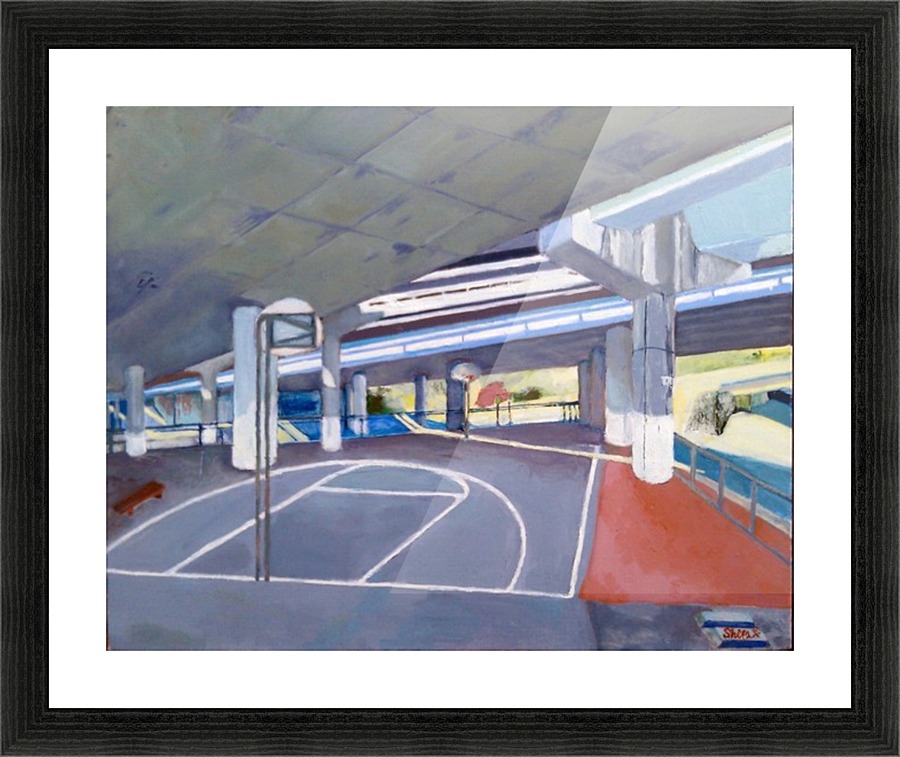 under the freeway uptown   Picture Frame print