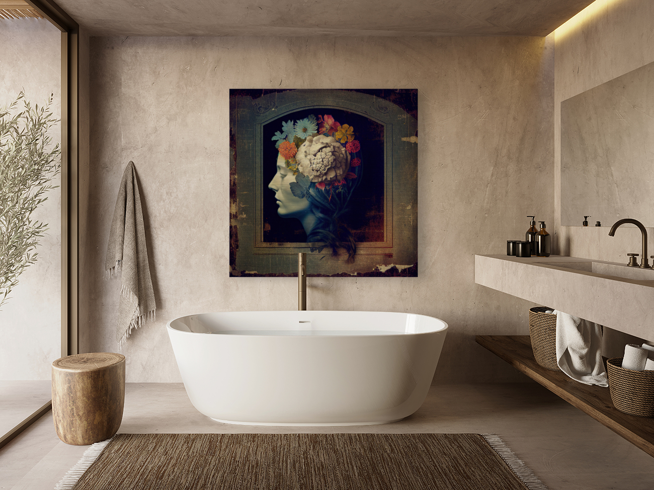Mindful Flowers Aurora Reproduction