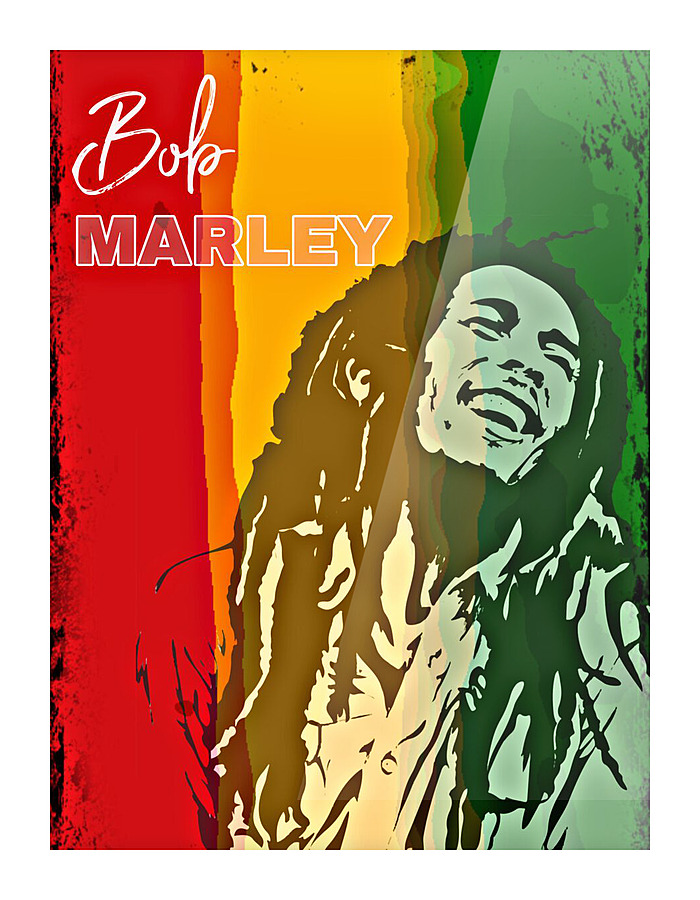 bob marley Picture Frame print