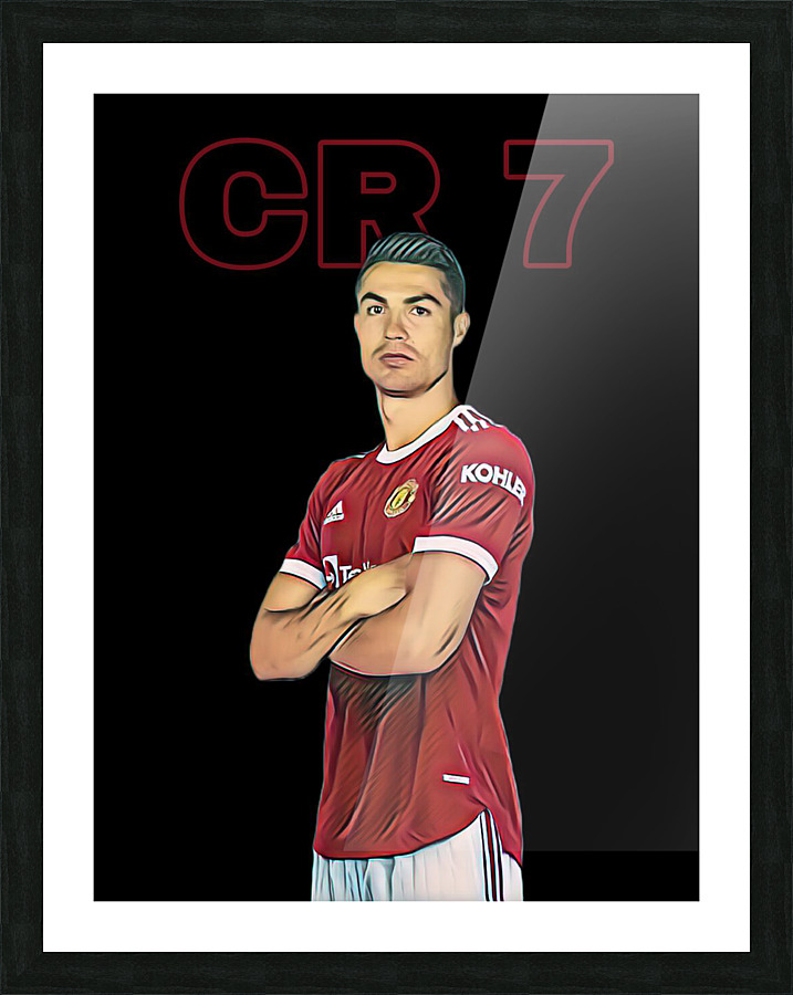 ronaldo   MU Picture Frame print