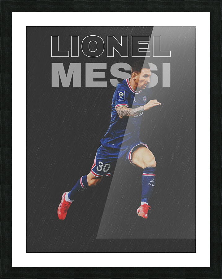 messi   psg Picture Frame print
