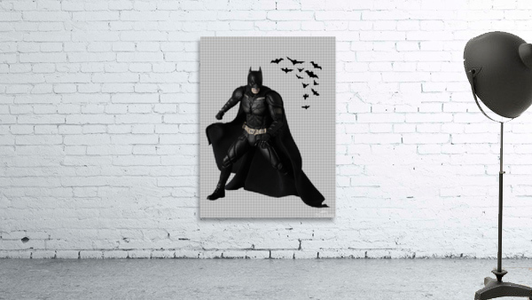 Batman on pixel Wall Preview