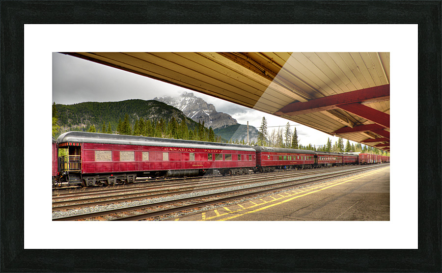 Banff Train Station Picture Frame print