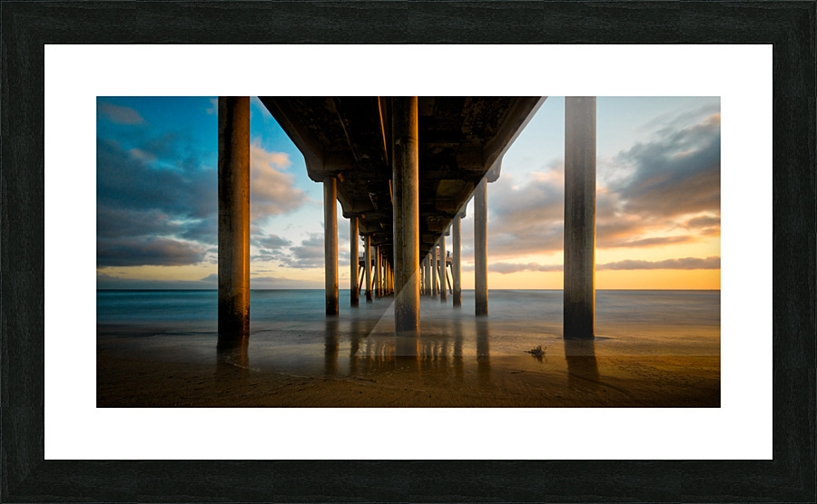 Sunset Pier Picture Frame print