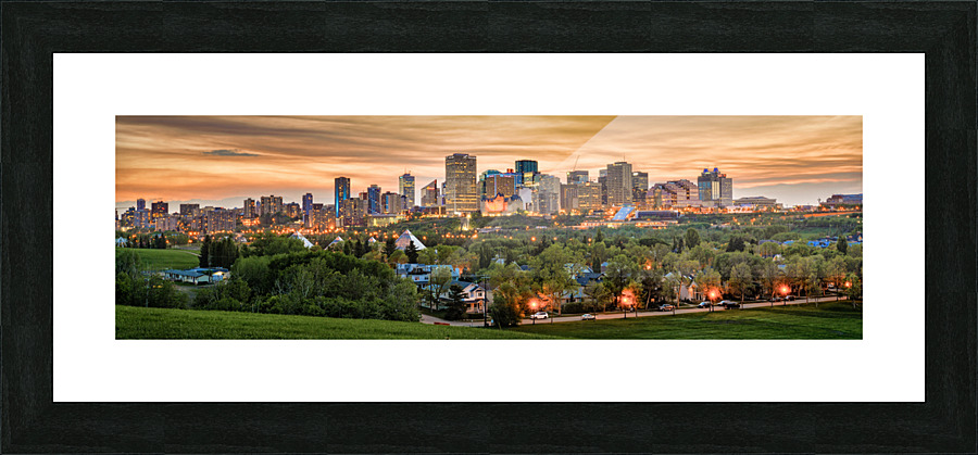 Edmonton Skyline Picture Frame print