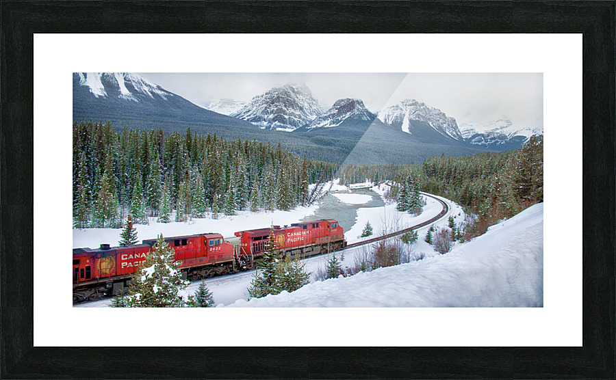 Mountain Train Picture Frame print