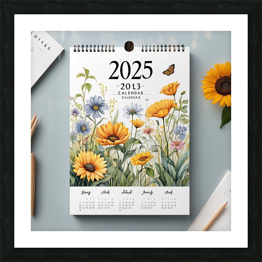 Plan Your Year Artistically  Picture Frame print
