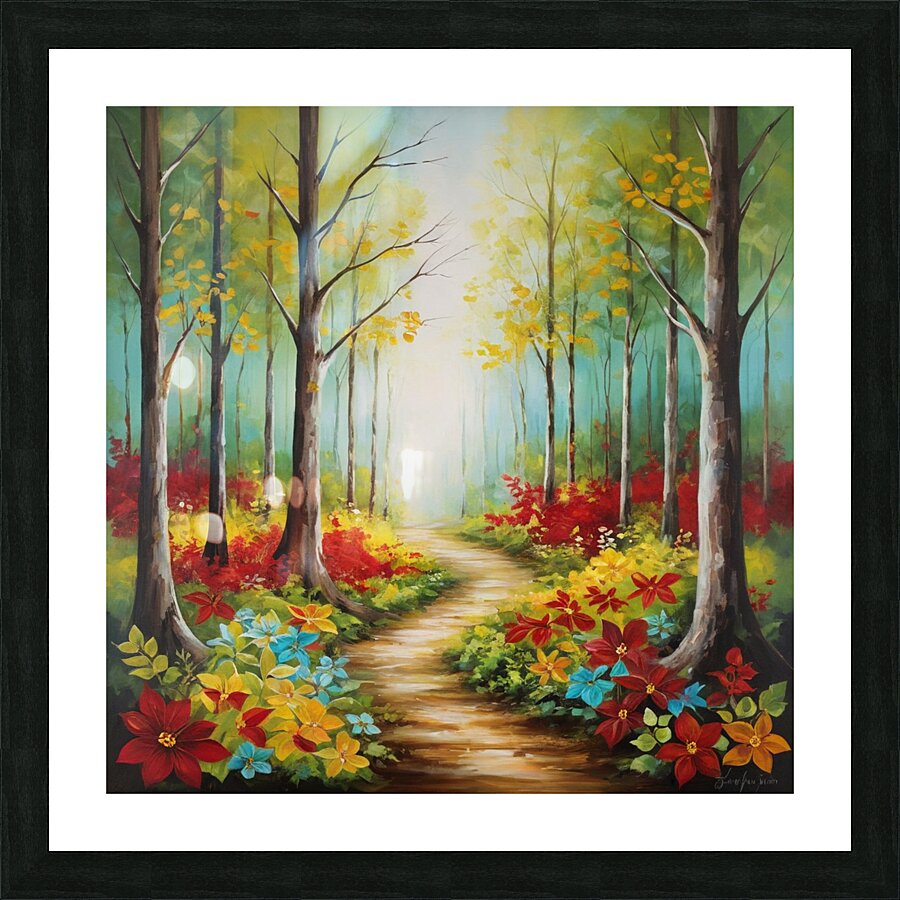 Whimsical Forest  Picture Frame print