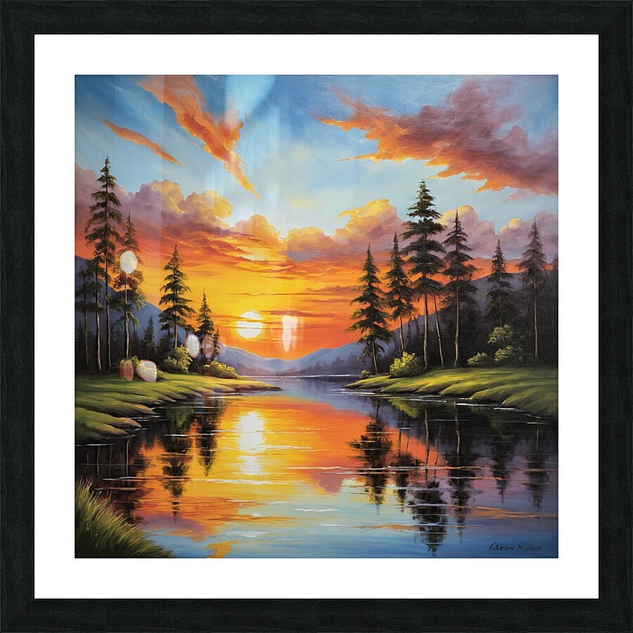  Sunset Reflections  Picture Frame print