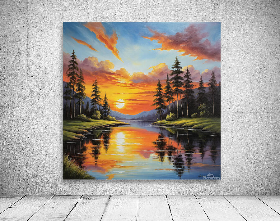  Sunset Reflections  Wall Preview